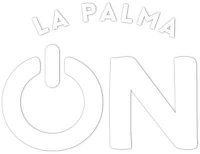 Text 'LA PALMA ON' with a power symbol.